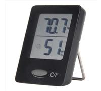 Hygromètre, thermomètre d'ambiance, mini format, noir, 1 paquet