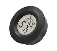 Hygromètre Thermomètre Numérique - 45 Mm, Mini Rond Intégré En Métal | Capteur D'humidité De La Température Intérieure, Jauge Étanche À L'humidité Pour Instrument De Musique, Mesure Précise De L'affic