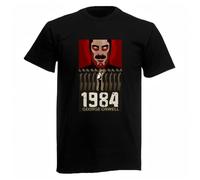 HYGV22DCV 1984 Nineteen Eighty Four George Orwel Men's T Shirt Black M