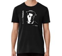 HYGV22DCV Buster Keaton Poster Mens T Shirt Black M