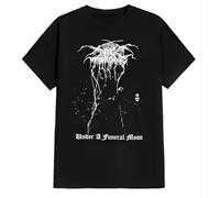 HYGV22DCV Darkthrone Under A Funeral Moon Album Band T Shirt Black XL
