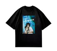 HYGV22DCV Kpop V Layover Kim Tae Hyung T-Shirt Black XXL