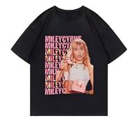 HYGV22DCV Miley Cyrus Graphics T Shirt Black XXL
