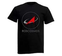 HYGV22DCV Roskosmos Russian Space Agency Men's T Shirt Black M