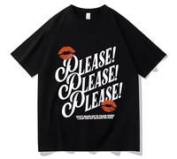 HYGV22DCV Sabrina Carpenter Please Please T-Shirt Black L