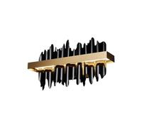 HYHDDM Applique Murale LED Moderne en Cristal doré/Noir, Lampe de Salon de Chambre à Coucher avec Interrupteur Tactile, luminaire d'intérieur économe en énergie en Acier Inoxydable(Warm White)