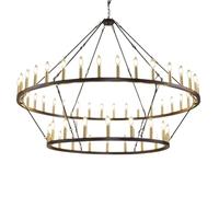 HYHDDM Lustre rustique en forme de roue de chariot de ferme for salle à manger - Plafonnier avec abat-jour en verre for hall d'entrée, escalier(Frosted Silver,6-Light)