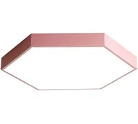 HYHDDM Plafonnier encastré en métal rose - Lustre rond à LED for chambre, salle à manger, cuisine, bureau, couloir, cage d'escalier(Tricolor Light,30cm)
