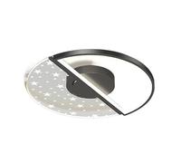 HYHDDM Plafonnier LED à intensité variable - 3 températures de couleur - Fer et acrylique for salon, chambre, couloir, chambre d'enfant(Feathers Black,15.7in)