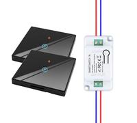 HYHIOTS RF433 Kit d'interrupteurs sans fil, interrupteur de sécurité émetteur sans fil 230 V et contrôleur de récepteur, 10 A, interrupteur sans fil, interrupteur de lumière mural, interrupteur