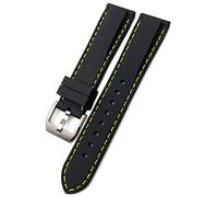 HYHJYMG 19/20mm 21/22 mm de qualité en silicone en silicone Watch Band pour Iwc Big's Watches Spitfire Portofino Family Mark 18 STRAP