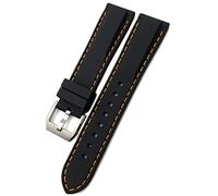 HYHJYMG 19/20mm 21/22 mm de qualité en silicone en silicone Watch Band pour Iwc Big's Watches Spitfire Portofino Family Mark 18 STRAP