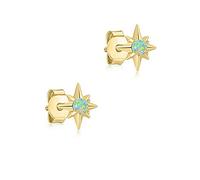 HYHJYMG 20g Tiny Opal Star Cartilage Boucles d'oreilles pour Femmes Girls 925 Argent Sterling Hypoallernic Eore Piercing Mignon Small Studs Tragus Post Minimaliste Donny Christmas Birthdans