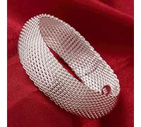 HYHJYMG 925 Bracelet Rond à cœur Ouvert pour Femmes Bracelets Manchette