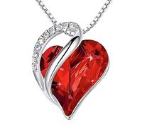 HYHJYMG 925 Collier de l'océan Silver Heart of The Ocean pour Femmes, Collier de Coeur océan Zircon Collier Multicolore pour fête décontractée, Collier titanes