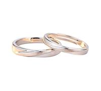 HYHJYMG Anneau de Doigt Ouvert en métal Sterling s925 Anneau de Couple métal
