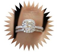 HYHJYMG Bagues pour fille - Bijoux pour femme et homme - Promesse de mariage - Cadeau de fiançailles et de mariage, 12, A