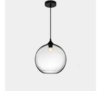 HYHJYMG Bar de Lampe de Plafond de l'industrie Vintage 1-Light Restaurage Avant Aisle Salon Café Chandelier Simple Couleur Fish Treark Verre Hanging Light (Hair Transparent Couleur Transparente)
