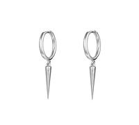HYHJYMG Boucles d'oreilles de cerceau de drop spike minimalistes pour les femmes filles 925 argent sterling charms cerceaux bragus tragus helix enveloppe géométrique hypoallergénique mode punk