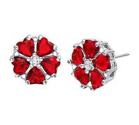 HYHJYMG Boucles d'oreilles pour femmes 925 bijoux en forme de coeur en forme de coeur Five Heart Female Ored Stbdsary Party