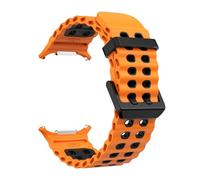 HYHJYMG Bracelet en silicone pour Samsung Watch Ultra 47 mm Bracelet sans espace Sport bicolore pour Galaxy 7 Ultra, Watch 7 Ultra