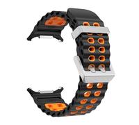 HYHJYMG Bracelet en silicone pour Samsung Watch Ultra 47 mm Bracelet sans espace Sport bicolore pour Galaxy 7 Ultra, Watch 7 Ultra