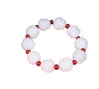 HYHJYMG Bracelet Jade Blanc Jade Lotus Hommes Femmes Bracelet