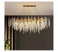 HYHJYMG Branches de Luxe LED Crystal Chandeliers Mome Lighting for Living Dining Room Decoration Plafond Plafond Pendants Assesses (3 changeables, D60cm)