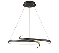 HYHJYMG Chandelier à LED Moderne Forme Ronde Pendante en Acrylique Lalms Suspendu dimmable avec télécommande Pendante réglable pour la Salle à Manger LED Chandelier LED