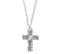 HYHJYMG Collier de Croix de cœur Infinity 925 Argent Sterling pour Femmes et Filles, Collier CZ Brillant avec Croix Religieuse - Collier de Foi avec cœur et Croix, chrétien catholique
