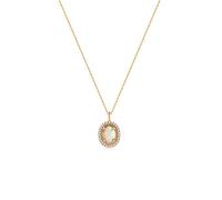 HYHJYMG Collier Opale Dainty Collier de Pendentif d'ancrage plaqué Bar à la Main