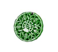 HYHJYMG Collier Pendentif en Jade Vert foncé Feng Shui Naturel pour Femmes, véritable Jaspe de Yoga ajouré, Chauve-Souris, à la Mode, de Bon augure