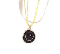 HYHJYMG Collier Preppy pour Les Femmes et Les Filles, Mignon Colliers de Visage Rond irréguliers, Beau Collier Pendentif, Colliers de Visage, Colliers Preppy pour Les Femmes et Les Filles