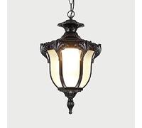 HYHJYMG Dealnt European imperméable Suspension Lumineuses extérieures Retro Village Chandelier Balcon Corridors Lights Rack de Raisin Hanglamp Luminaire rétro LED E27 Prêtre d'herbe Lumière