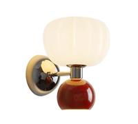 HYHJYMG Lampe américaine de la Lampes murales de Fer Moderne personnalité crème aux Appliques murales de lit de Chambre à Coucher avec la Base Murale à Trois Couleurs de Base G9 Base à Trois Couleurs