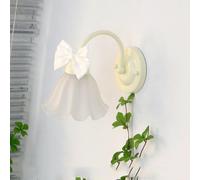 HYHJYMG Lampe de Lampe lumières Chambre à Coucher de Lait de Lait Fleur en pâté de Bouche Rose Nordique Nordique Moderne Lampe montée au Milieu du siècle Application Murale pépinière pour Enfants