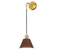 HYHJYMG Lampe Japonais Wabi-Sabi Iron Art Wall Lampes suspendues à la Chambre à Coucher réglable Chambre de Chevet Appliques murales 7W avec E26 / E27 Mur de Base Lumière pour Fond de Couloir Mural