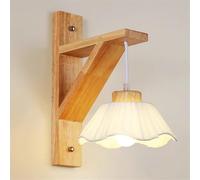 HYHJYMG Les Lampes murales légères Lampe Murale Applique en intérieur la lumière du Mur de cheminement Light Contemporain Base d'art en Bois e27 luminaires d'éclairage Japonais
