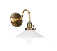 HYHJYMG Light Modern Wall Sconce, Japanese Indoor Metal Mur Light with Glass Cover E27 Mall Lampes Chambre Éclairage de lit Murce de Salle de Bain Vanité Vanité Mur Luminaire Transparent D8.67 Pouce
