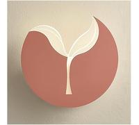 HYHJYMG Lightccmp Children's's Room Lighting Murce Murce Mid Century Round Bedside Mur Light Ultra-Thin Metal Wall Lantern White Finish Creative Creative Sapling Wall Lamp Mur Mur Mur LED 7W