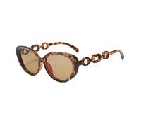 HYHJYMG Lunettes de Soleil de la Mode Cat Cat Temple Temple Temple Lunettes de Soleil Femmes