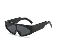 HYHJYMG Lunettes de Soleil de la Mode Cat Eye Femmes Rétro Punk One Piece Shadient Shades UV400 Men Tendance Couleur Soleil