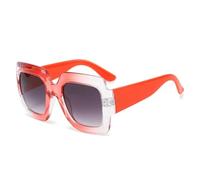 HYHJYMG Lunettes de soleil surdimensionnées pour femme - Mode dégradée - Léopard - Uv400 - Pour sports de plein air, rose, Taille unique