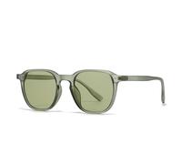 HYHJYMG Lunettes de soleil vintage tendance femmes hommes rétro Rivet Uv400, C7 Vert Vert, Taille unique