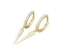 HYHJYMG Minimalistes Spike CZ Bangs d'oreilles en pelure enroutant pour femmes 925 STORK Silver Charms Hoops Cuff Cartilage étalon tragus helix enveloppe géométrique hypoallergénique Punk