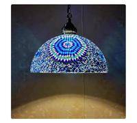 HYHJYMG Moyen-Orient Style réaliste Restaurant Exotic Hotel Inn Inn Xinjiang Restaurant Cafe Living Room Bedroom Aisle Verre Chandelier (thé 30 cm)