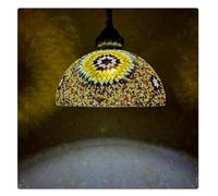 HYHJYMG Moyen-Orient Style réaliste Restaurant Exotic Hotel Inn Inn Xinjiang Restaurant Cafe Living Room Bedroom Aisle Verre Chandelier (thé 30 cm)