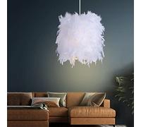 HYHJYMG Petite Pendentif en Plumes, Lustre de Chambre à Coucher Plume Moderne Romantique, Arme de Plume à la Lampe décorative Plafond pour Chambre à Coucher pour la Chambre à la Maison