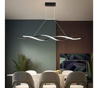 HYHJYMG Plafond Lustre à LED Pendre lumière dimmable avec télécommande Lampe Suspendue Aluminium Acrylique LED Moderne Lustre îlot de Cuisine Éclairage de Lustre