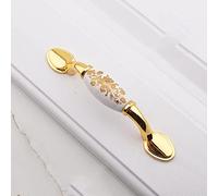 HYHJYMG Poignée en céramique de Fleur d'or européenne Moderne Simple Armoire Armoire Porte Bouton Armoire Classique Antique Tire matériel, 702,96 MM DG